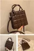 PB0015 Fashion Messenger Bag Checkered Briefcase Women's Square Handbag Single Shoulder Bags PU Leather Red Khaki Black Pink Coffee 5Colors