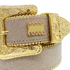 أحزمة أزياء للنساء مصممة رجال BB Simon Rhinestone Belt مع Bling Rhinestones كهدية