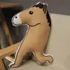 Sculpture de sable douce et amusante, jouets en peluche de cheval, animaux en peluche, poupées, coussin de couchage, oreillers, cadeaux d'anniversaire