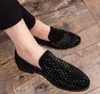 Mode Glitter Loafers Mens Casual Shoe Ankomst Coiffeur Bröllopsklänning Formell Elegant Party Skor Män Klassiker 38-46