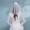 Bridal Veils Simple Short Tulle Wedding One Layer With Comb White Ivory Veil For Bride Accessories