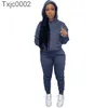 Kvinnor Tracksuits 2 stycken Set Designer Casual Långärmad tröja Tröja Tröja Sweatpants Fall Winter Outfits Sportsuit S-XXL 8 färger