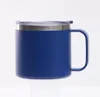 Sublimation 14oz Fashion Stainless Steel Coffee Mug Double Layer Vacuum Flask Mugs with Handle and Lid