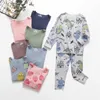 Herbst Jungen Mädchen Pyjamas Kinder Thermo-Unterwäsche Pyjamas Kinder Cartoon Pijamas Baby Jungen Kleidung Sets für 2 4 6 8 12 Jahre 210908