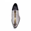 Luxe fait à la main hommes chaussures nouveau Design en cuir chaussures habillées hommes bout pointu mode chaussures de mariage hommes fête, grande taille 46