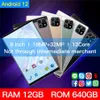 2021 8 Inch Ten Core 8GB+128GB Arge Android 9.0 WiFi Tablet SIM Dual Camera Bluetooth 4G Call Phone Tablet Gifts with protective case in a58