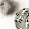 Höst Winter Toddler Boy Girl Cartoon Printing Cotton Pompom Cap for Kids Baby Beanie Hat med Pompon Barn Bonnet 211023