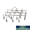 10/16/20/35 Clips Opvouwbare Kledingrek Hanger Airer Roestvrijstalen Ondergoed Sok Platte Kop Roestbestendig Sterke Grip Clip Fabrieksprijs Expert Design Kwaliteit