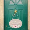 Nyhetsartiklar Creative Welcome Welcome Weledy Wood Pastoral Style Door Putt Door Hanging Sign Home Decor