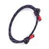 Verstellbares einfaches Kletterseil-Armband für Männer und Frauen, Knoten-Regenschirm-Seil-Armbänder, origineller nautischer Zopfschmuck, Jungs