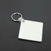 Wooden Blank Sublimation Keychain Party Favor Portable Double Sided Thermal Transfer Key Chain DIY Keyring Pendant Creative Gift Supplies