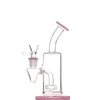 Hookahs 6.6 pulgadas Mini bong de vidrio plataformas petroleras tubería de agua pequeño burbujeador dab rig bongs con tazón