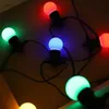 23M 25 LED Festoon Light Colorato G50 Lampadina String Fairy Lights Collegabile Cavo bianco Outdoor Wateproof Natale Decorazione della festa nuziale Illuminazione D3.5