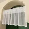 Занавес драпов американские короткие шторы для кухни ванная комната шкаф с кружевами белый тюль с валгантом простой оформление лечения окон