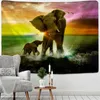 Elefante indiano Mandala Tapestry Starry Scenery Wall Hanging Bohemian Gypsy Psychedelic Tapiz Witchcraft Tapestry 210609