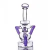 7.8 inch purple cute pink hookah fab egg water bong dab rigs recyler glass pipes smoking with 14.4mm banger