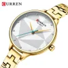 Marque de luxe Curren Femmes Montres Casual Quartz étanche Montre Femme Design de mode Montre-bracelet Gold Clock Relogio Feminino 210517