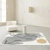 Tapetes de arte japonesa de arte para sala de estar, garotas modernas, a cama de cama de cama sedos