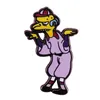 Anime TV Serisi Homer Bart Lisa Emaye Pimleri Broş Toplama Yaka Rozetleri Erkekler Kadınlar Moda Takı Hediyeler Sırt Çantası Yaka H1018
