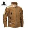 Mege 브랜드 의류 전술 군대 군사 양털 남자 재킷과 코트, Windproof Weld Militar Jacket Coat 겨울 211217