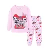 Flickor Jul Pyjamas Conjuntos de Pijama Roupa Infantil Sleepwear Menina Kids Kläder Pajama Set Dziewczya Zestawy 211130