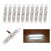 10pcs 화이트 12V 24V 9 LED 사이드 마커 라이트 자동차 전구 트럭 트레일러에 대 한 신호 클리어런스 빛 사이드 라이트