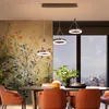 Illuminazione moderna a sospensione a LED Luci minimaliste nordiche sopra il tavolo da pranzo Lampade a sospensione dell'isola della cucina Camera