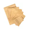 Kraft Paper Bags Brown Clear Window Zipper Retail Mylar Stand Up Pouch For Vape E Cig Cookies Snack Candy Ground Coffee Nuts Tea Seeds Gifts Packaging Storage Pouches
