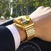 BINBOND トップブランドの高級ミリタリーファッションスポーツウォッチメンズゴールド腕時計マンクロックカジュアルクロノグラフ腕時計