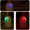 Cute Cate Air Humidifier USB Car Freshener Aroma Essential Oil Diffuser Cool Mist Maker With LED Night Light For Home Office Bedroom