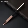 Stylos à bille Rose Gold Pen Clip 0.7mm Encre noire Écriture Papeterie Cadeau avec une boîte originale Fournitures scolaires et de bureau