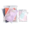 Frosted Rits Seal Plastic Tas Draagbare Reizen Opbergzakken Reclosable Packaging Pouch voor Gift Kleding Sieraden