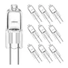 10pcs G4 Halogen Bulb 12V 10W 20W 35W G 4 Halogens Bulbs Light Globe Lot JC Bi-Pin LED Lamp Warm White Replace LEDs Lamps