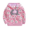 Kleinkind Kinder Mäntel Fleece Jungen Jacke Kinder Kleidung Dinosaurier Mädchen Regenbogen Baby Mädchen Mantel Frühling Herbst 211011