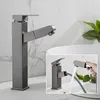 Bathroom Sink Faucets Stainless Steel Above Counter Basin Washbasin And Cold Faucet Gray Pull-out Water Tap Mixer Single Handle