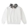Baby Girls Pullover Plaid Barn Kläder Kids Topp Fashion Sports Sweatshirt Costume Spring Autumn 2-7 år
