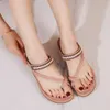 Mulheres Chinelos de Verão Moda Cruz Correias Femininas Escorregamento Casual Na Praia Flip Flops Ladies Shoes QQ899 210625