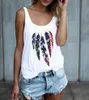 Women's 2020 Vest Strap SleevelRound Collar Printed Vest Women Fashion Sexy Summer Blouse Casual Tank Tops Clothing X0507