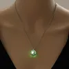 Tree of Life Glow In The Dark Necklace Fluorescent Light Diy Locket Pendant Necklaces chain for wome kids fashion jewelry will and sandy blue green