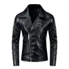 black brivet motorcycle jacket