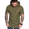 MrMt 2021 Nova Mens Moletom Com Capuz Moletons de Manga Curta Moletom Com Capuz Sweatshirt Casual Cor Sólida Homem Hoody para macho Hooded Y0816