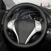 Genuine Leather Car Steering Wheel Cover for Nissan Teana Altima 2013-2016 X-Trail QASHQAI Rogue 2014-2016 Sentra Tiida