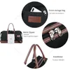 Outdoor Bags Canvas Leather Men Travel Carry On Luggage Duffel Handbags Tote Large Capasity Quality Waterproof Shoulder