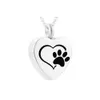 Cremation Bijoux Série Pendentif Collier Pet Ashes Urn Souvenir Jar pour commémorer les chats, les chiens et les oiseaux animaux de compagnie