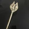 ForSeven Luxury Women Queen Party Costume Princess Wands Tulip Wand Gold / Silver Color Queen Scepter Bride Bröllop Scepter Jl H1022