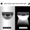 2 pièces solaire 6LED lampe de nuit extérieure demi-cercle clôture lumière noir et blanc applique murale goutte d'eau escalier marche lights255u