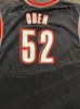 Hommes # 52 Greg Oden Noir Hommes Femmes Maillots de Basketball Jeunesse XS-6XL