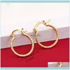 & Hie Trendy Gold Color Fashion Simple Hoop Earrings Women Jewelry Drop Delivery 2021 Rcy5P