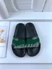 Classic Slide Dam Stripes Tofflor Marque Designer Summer Slides Högkvalitativ Sandal Flat Blooms Röd Svart Vit Mode Män Beach flip flops