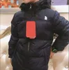 Niños abajo abrigo diseñador niño niña chaquetas parkas clásico letra Outwear chaqueta abrigos bebé de alta calidad cálido con capucha top 2 estilos 13 opciones Tamaño 110-160